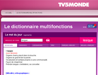Le dictionnaire multifonctions de TV5MONDE